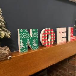 Freestanding Foamex Block Letters Noel Sign, Christmas Letter Decoration Art Decor - thumbnail 2