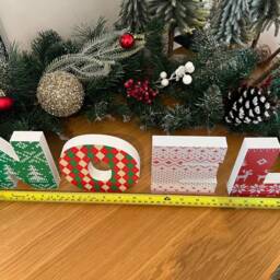 Freestanding Foamex Block Letters Noel Sign, Christmas Letter Decoration Art Decor - thumbnail 4