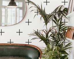 Geometric Wall Decals - Nursery Decals, Cross Scandinavian Decor, Kids Room Decor - thumbnail 1
