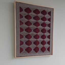 Modern Macrame Wall Hanging/Textile Art Framed/Weaving Textile/Hanging Decoration/Hand Woven Textile/ - thumbnail 2