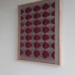 Modern Macrame Wall Hanging/Textile Art Framed/Weaving Textile/Hanging Decoration/Hand Woven Textile/ - thumbnail 4