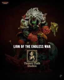 Lion Of The Endless War - Warrior Alien Gladiator Berserker Battle Beast Resin Figure 16K - thumbnail 1