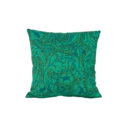 William Morris - Bachelors Button Olive/Turquoise Cushion Cover Throw Pillow Designer Home Decor - thumbnail 2