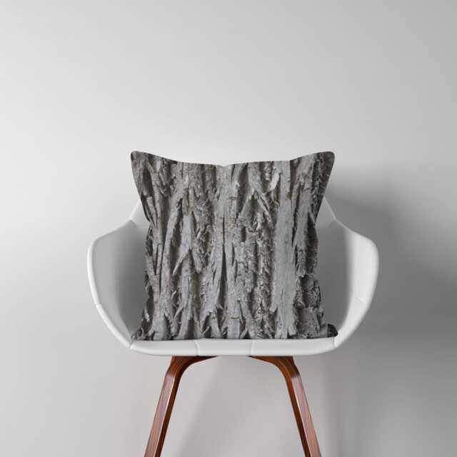 Tree Bark, Pillow Home Decoration, Fall Decor, Brown, Grey, Botanical Pillow, Natural Decor, Nature, Dorm Modern Pillow - image 1