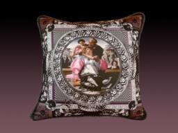 Doni Pillow - Black/Grey/Pink/Check - thumbnail 1