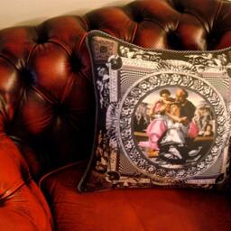 Doni Pillow - Black/Grey/Pink/Check - thumbnail 2