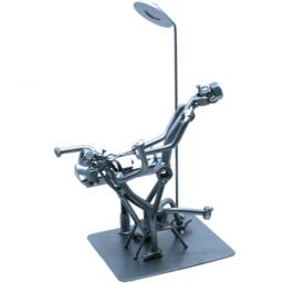 Scrap Metal Dentist Gift, Dental Student Graduation Personalized Hygienist, Assistant Welded Art Pen Holder - thumbnail 2
