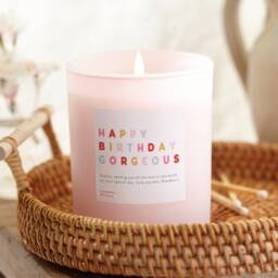 "Personalized Pink Birthday Candle - " - thumbnail 1