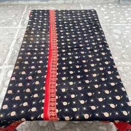 Handmade Cotton Kantha Quilt Patchwork Reversible Block Print Bohemian Throw - thumbnail 4