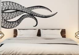 Octopus Tentacles Wall Decal Sea Animal Kraken Art, Marine Life Home Decor #55 - thumbnail 1