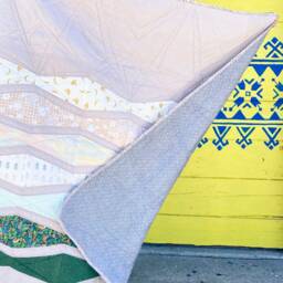 Rifle Paper Co. Jungle Baby Quilt Handmade Patchwork Crib Blanket - thumbnail 4