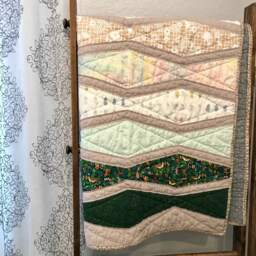 Rifle Paper Co. Jungle Baby Quilt Handmade Patchwork Crib Blanket - thumbnail 2