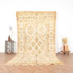 Vintage Moroccan Rug, Berber Rug, Large Vintage Boujaad Rug 5.5x10.5 Ft, Moroccan Area - thumbnail 2