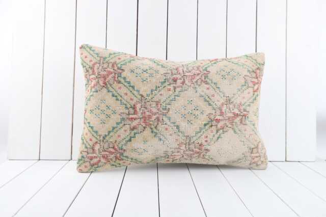 16x24 Vintage Turkish Kilim Pillow Cover Handmade Decorative Cushion - image 1
