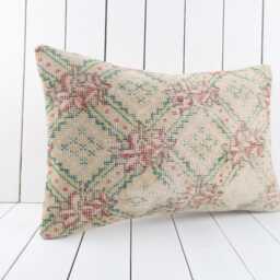 16x24 Vintage Turkish Kilim Pillow Cover Handmade Decorative Cushion - thumbnail 3