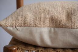 Hmong Textile Pillow Cover Natural Dyed Batik, Ethnic Tribal Design - 14x20 - thumbnail 1