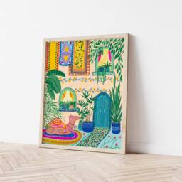 Travel Print, Camel Art Animal Wall Decor, Morocco Christmas Gift For Traveller, Moroccan Home Print - thumbnail 2