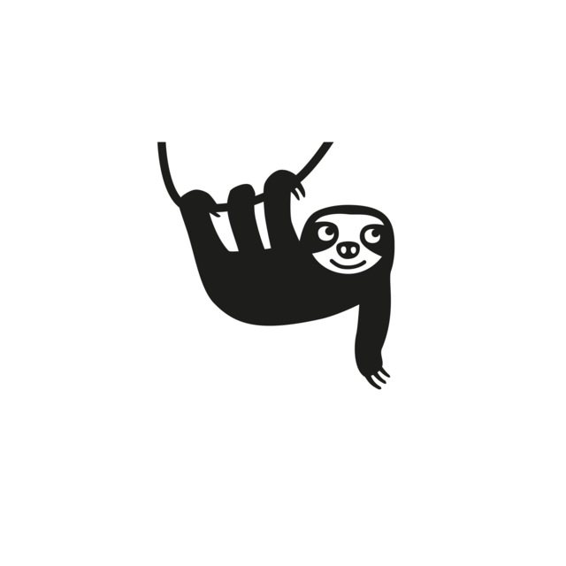 Wall Tattoo Sloth Sticker Nursery Tattoos Sloths Pictures Baby Room Illustration Stickers Animals Children Decals Diy - image 1