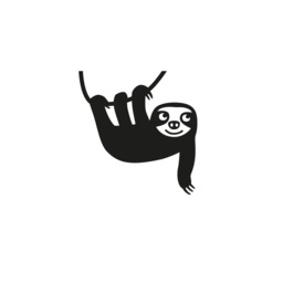Wall Tattoo Sloth Sticker Nursery Tattoos Sloths Pictures Baby Room Illustration Stickers Animals Children Decals Diy - thumbnail 1