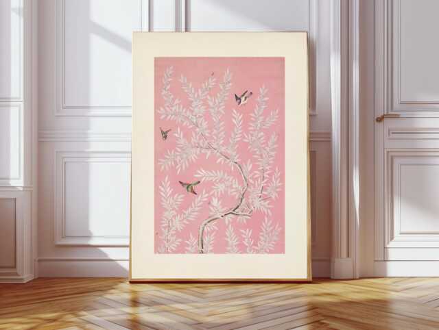 Japanese Art Print, Blossom Flower Poster, Floral Prints, Wall Art, Flower Print, Pink Room - image 1