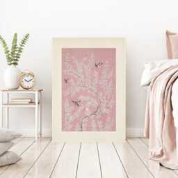 Japanese Art Print, Blossom Flower Poster, Floral Prints, Wall Art, Flower Print, Pink Room - thumbnail 3