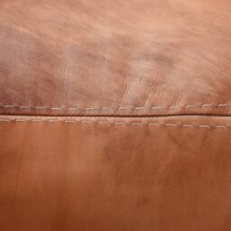 Moroccan, Brown Pouf, Pouf, Pouffe, Moroccan Poufs, Ottoman Pouf, Footstool, Berber Pouf, Leather Pouf, Decorative Pillows, Living Room Pillow - thumbnail 2