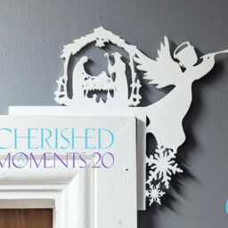Angel Nativity Door Trim Decor, Christmas Decorations For The Home, Corner Holiday Seasonal Gift Idea For Her, Ornament - thumbnail 2