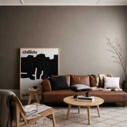 Round Oak Coffee Table, Japandi Living Room, Solid Wood Minimalist For Small Spaces, UK - thumbnail 1