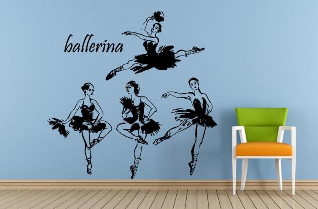 Ballerina Ballet Dancer Dance Dancing Studio Tango Salsa Break Boy Girl Wall Or Car Vinyl Peal & Stick Removable Sticker Decal L1558 - image 1