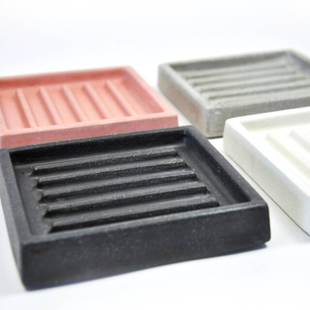 Concrete Soap Dish Modern Bathroom Accessory, Sponge Holder - image 1