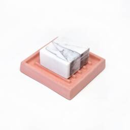 Concrete Soap Dish Modern Bathroom Accessory, Sponge Holder - thumbnail 3
