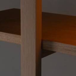 Konk ??? Overhang Shelving [Wooden] Bespoke Sizes Available Modern Oak & Steel Bookcase, Tall Bookshelf - thumbnail 4