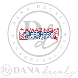 Superhero Sleeps Here Wall Decal - Kids Room Vinyl Decor - thumbnail 4