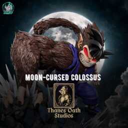 Moon-Cursed Colossus - Giant Ape Anime Beast Goku Oozaru Resin Figure 16K - thumbnail 1