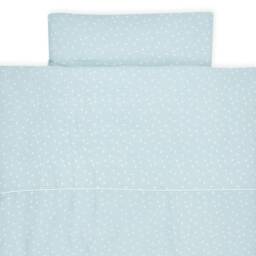 Kraftkids Muslin Bedding Set, Mint Dandelion Design Duvet 135 X 100 cm, Pillow 40 60 140 200 80 cm - thumbnail 2