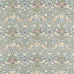 William Morris Cushion Cover Strawberry Thief Slate Blue - thumbnail 4