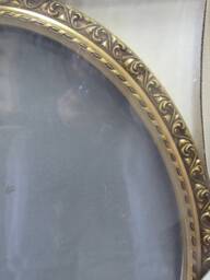 Vintage Gold Leaf Hand Finish Gallery Oval Picture Frame 11x14 Moulding 1 1/2 - thumbnail 1