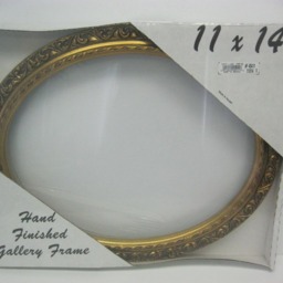 Vintage Gold Leaf Hand Finish Gallery Oval Picture Frame 11x14 Moulding 1 1/2 - thumbnail 3