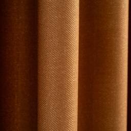 Linen Tab Top Curtains - Herringbone Tie Custom Drapes, 25 Color Options - thumbnail 2