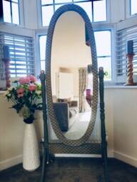 Hand Painted Cheval Mirror - thumbnail 2