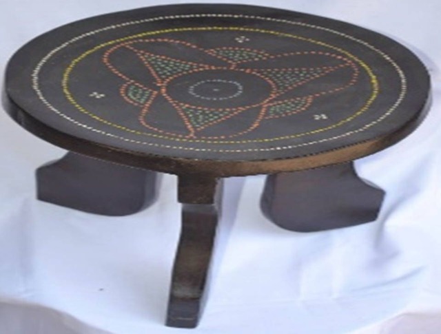 Jacaranda Wooden Stool