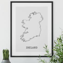 Ireland Map Art Print - Minimalist Sketch, Irish Gift - thumbnail 4