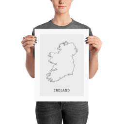 Ireland Map Art Print - Minimalist Sketch, Irish Gift - thumbnail 3