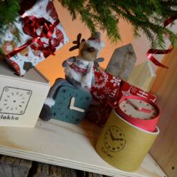 Wood & Concrete Desk Clock, Concrete Desk Organization, Industrial Style Nordic Kids Room Decoration Hygge - thumbnail 4