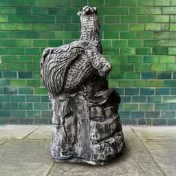 Large Dragon Sculpture Concrete Statue Cement Animal Decoration Outdoor Monster Ornament Handmade Dragon Lover Gift Yard Art - thumbnail 4
