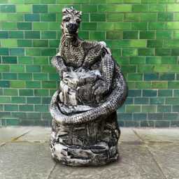 Large Dragon Sculpture Concrete Statue Cement Animal Decoration Outdoor Monster Ornament Handmade Dragon Lover Gift Yard Art - thumbnail 1