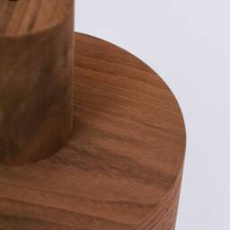Rustic Walnut Light Fixture For Dining Room , Mid Century Lamp, Wood Chandelier Stylish Kitchen Decor - thumbnail 4
