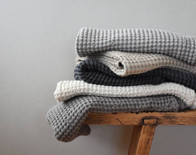 Linen Bath Towel - Large Sauna Waffel Gift - Home & Living Favor - image 1