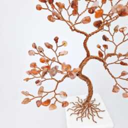 Carnelian Stone Tree, 17Th Anniversary Gift, Birthday Gift - thumbnail 2