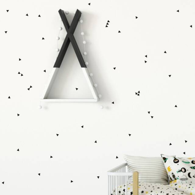 Mini Triangles 1.5 cm On The Wall in Any Color From Our Palette, Small Stickers, Stickers - image 1